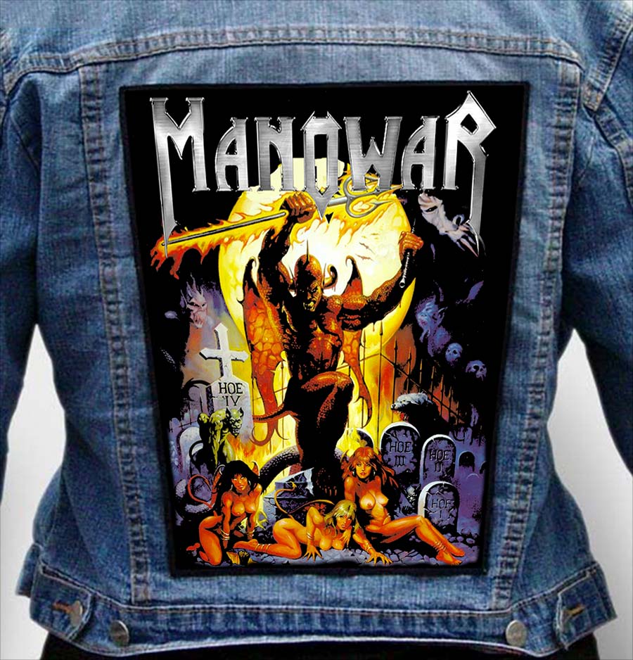 MANOWAR 2 - Photo Quality Printed Back Patch