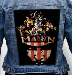 MARILYN MANSON 1 - Photo Quality Printed Back Patch