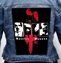 MARILYN MANSON 7 - Photo Quality Printed Back Patch