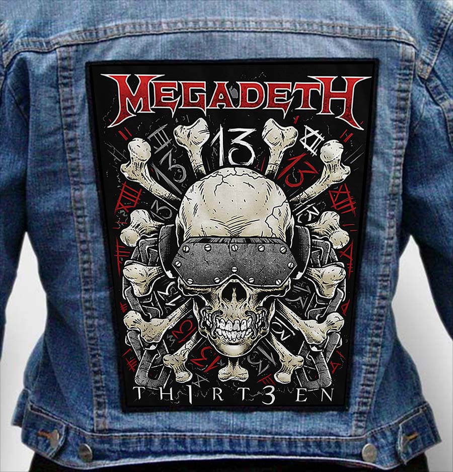 MEGADETH 10 - Photo Quality Printed Back Patch