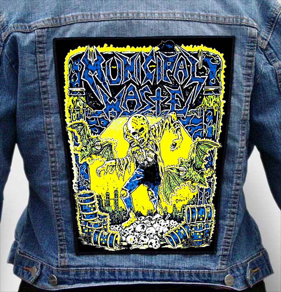 MUNICIPAL WASTE 1 - Photo Quality Printed Back Patch