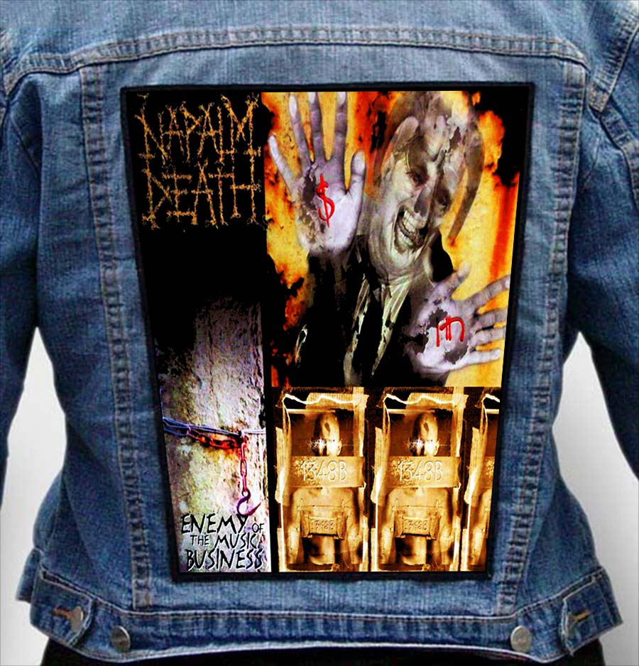 NAPALM DEATH 1 - Photo Quality Printed Back Patch