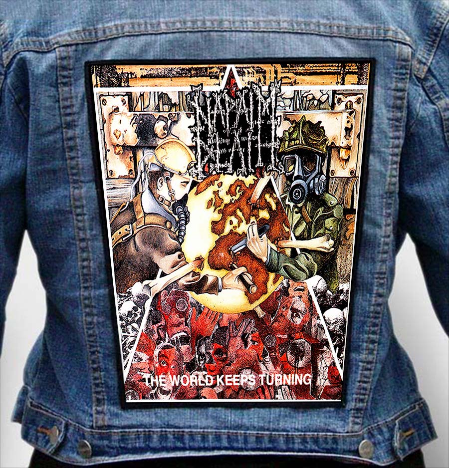 NAPALM DEATH 9 - Photo Quality Printed Back Patch