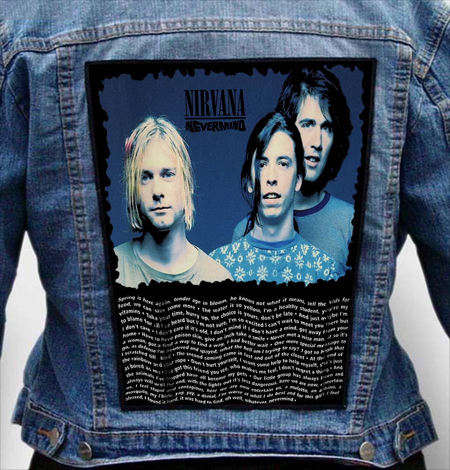 NIRVANA 9 - Photo Quality Printed Back Patch
