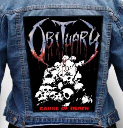 OBITUARY 3 - Photo Quality Printed Back Patch