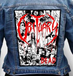 OBITUARY 4 - Photo Quality Printed Back Patch