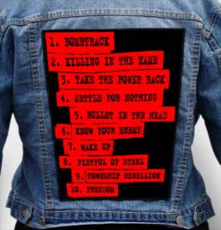 RAGE AGAINST MACHINE 3 - Photo Quality Printed Back Patch