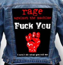 RAGE AGAINST MACHINE 4 - Photo Quality Printed Back Patch