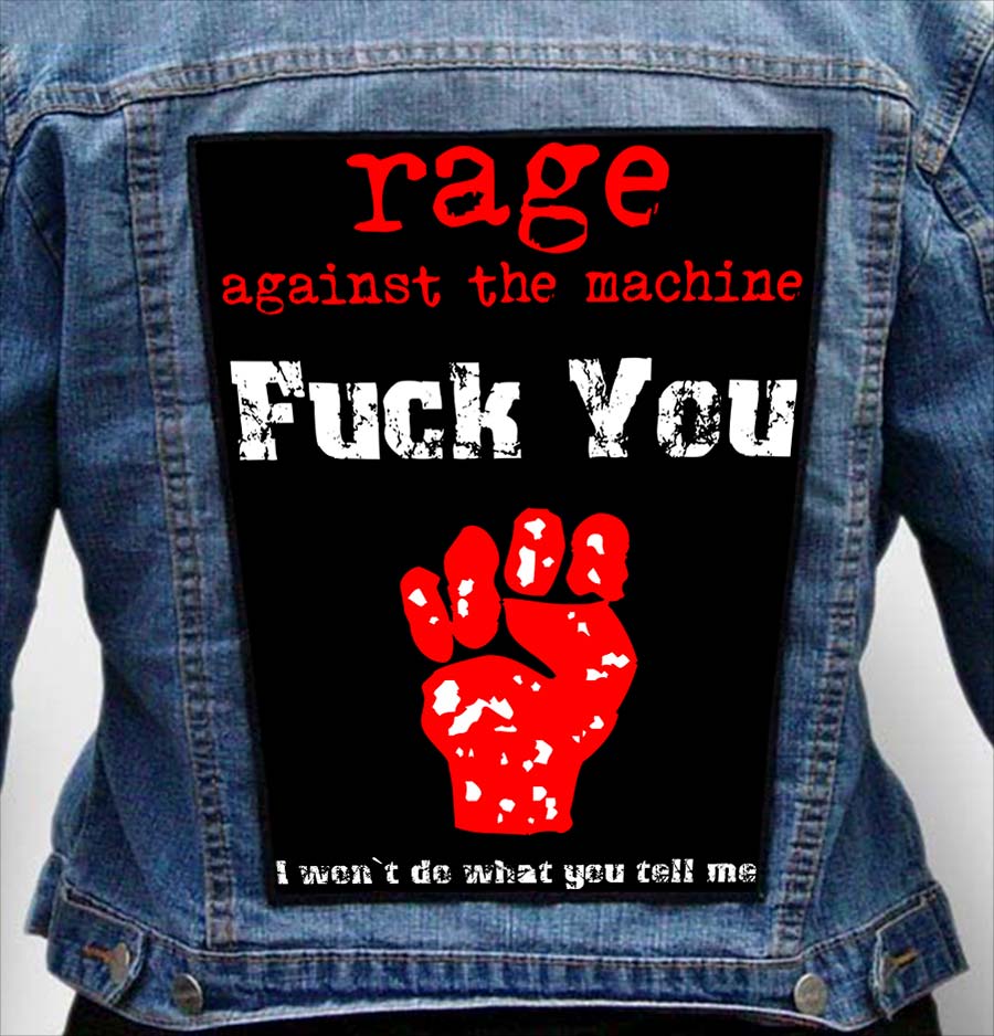 RAGE AGAINST MACHINE 4 - Photo Quality Printed Back Patch