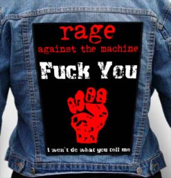 RAGE AGAINST MACHINE 9 - Photo Quality Printed Back Patch