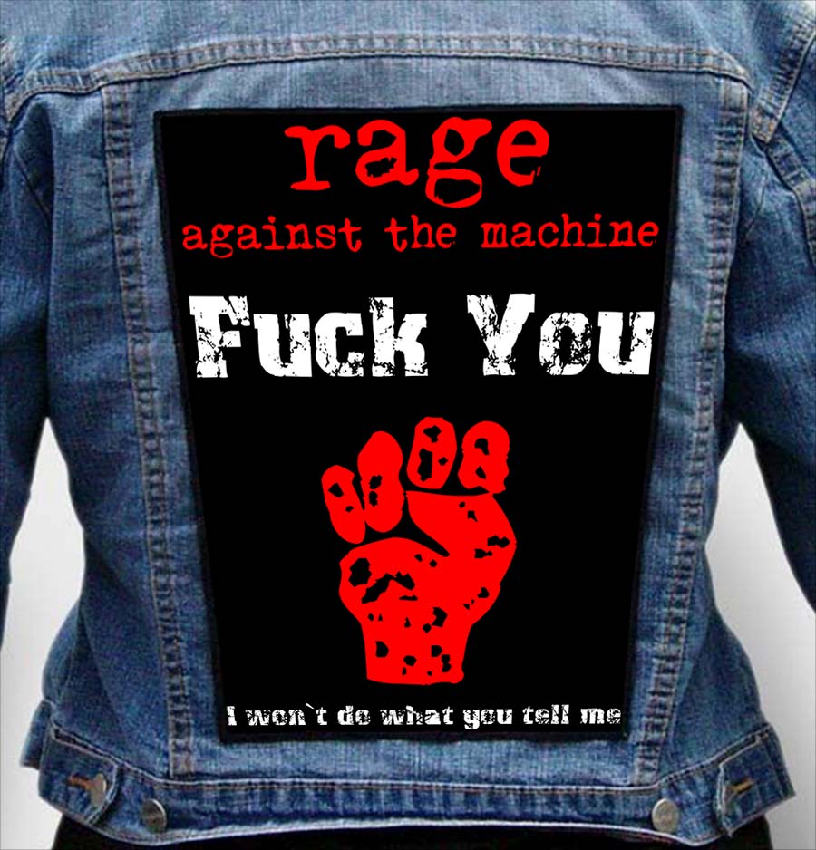 RAGE AGAINST MACHINE 9 - Photo Quality Printed Back Patch