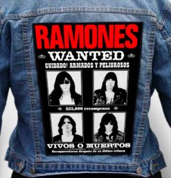 RAMONES 8 - Photo Quality Printed Back Patch