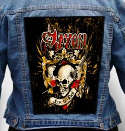 SAXON 5 - Photo Quality Printed Back Patch