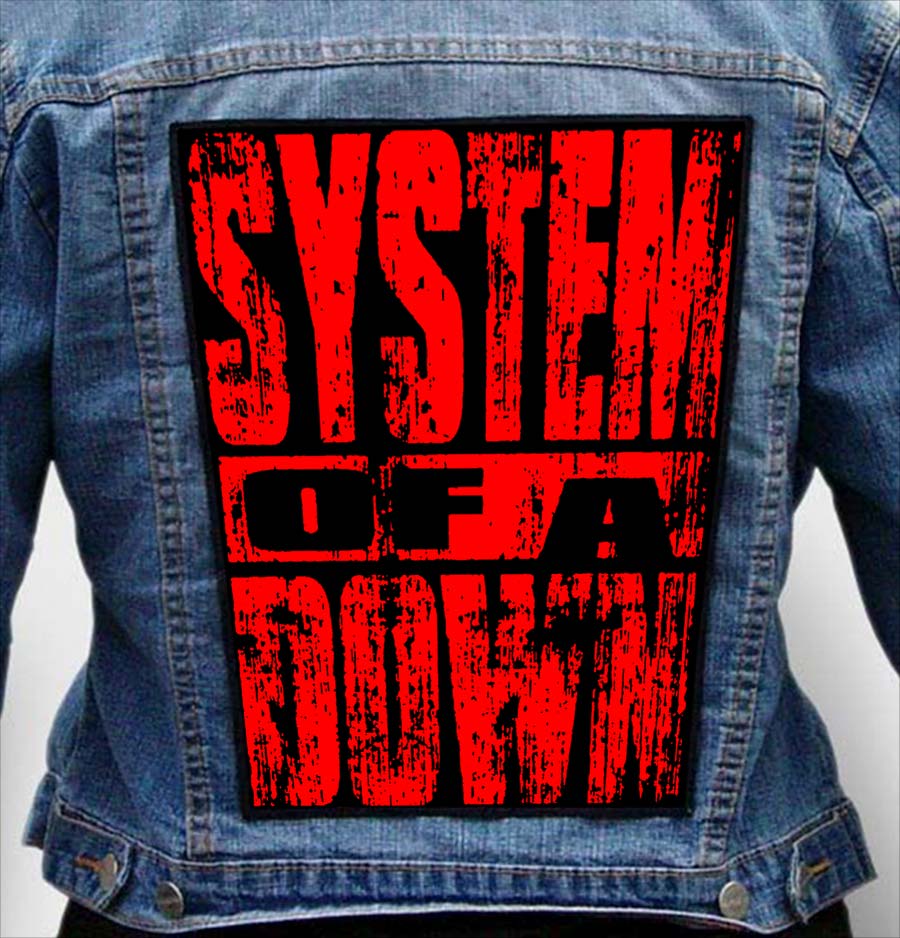 SYSTEM OF A DOWN 21 - Photo Quality Printed Back Patch