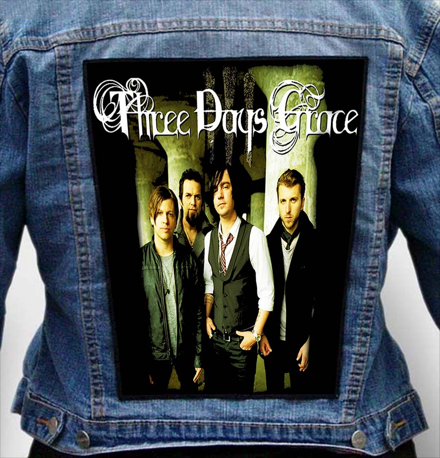 THREE DAYS GRACE 4 - Photo Quality Printed Back Patch