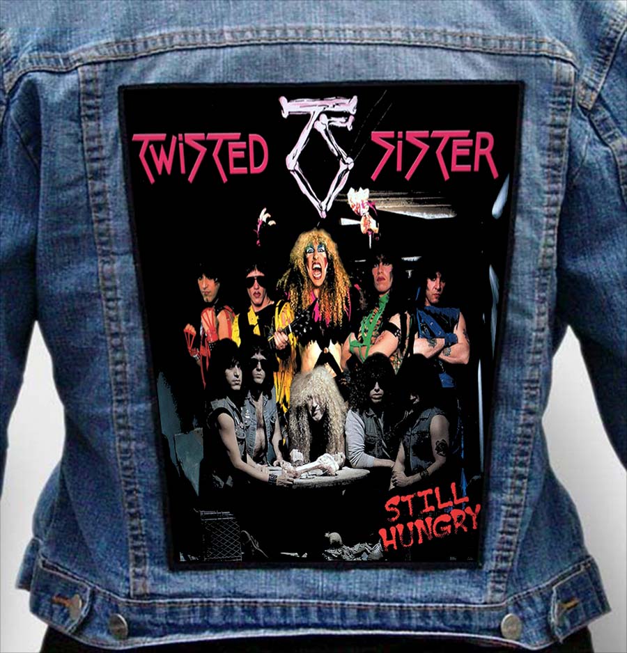 TWISTED SISTER 1 - Photo Quality Printed Back Patch