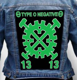 TYPE O NEGATIVE 11 - Photo Quality Printed Back Patch