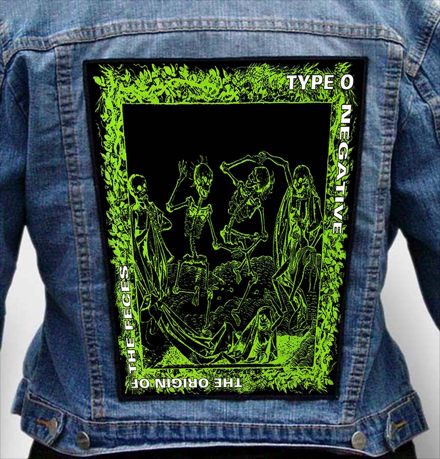 TYPE O NEGATIVE 6 - Photo Quality Printed Back Patch
