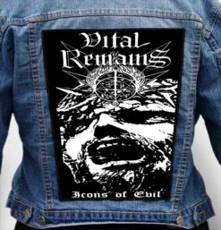 VITAL REMAINS 2 - Photo Quality Printed Back Patch