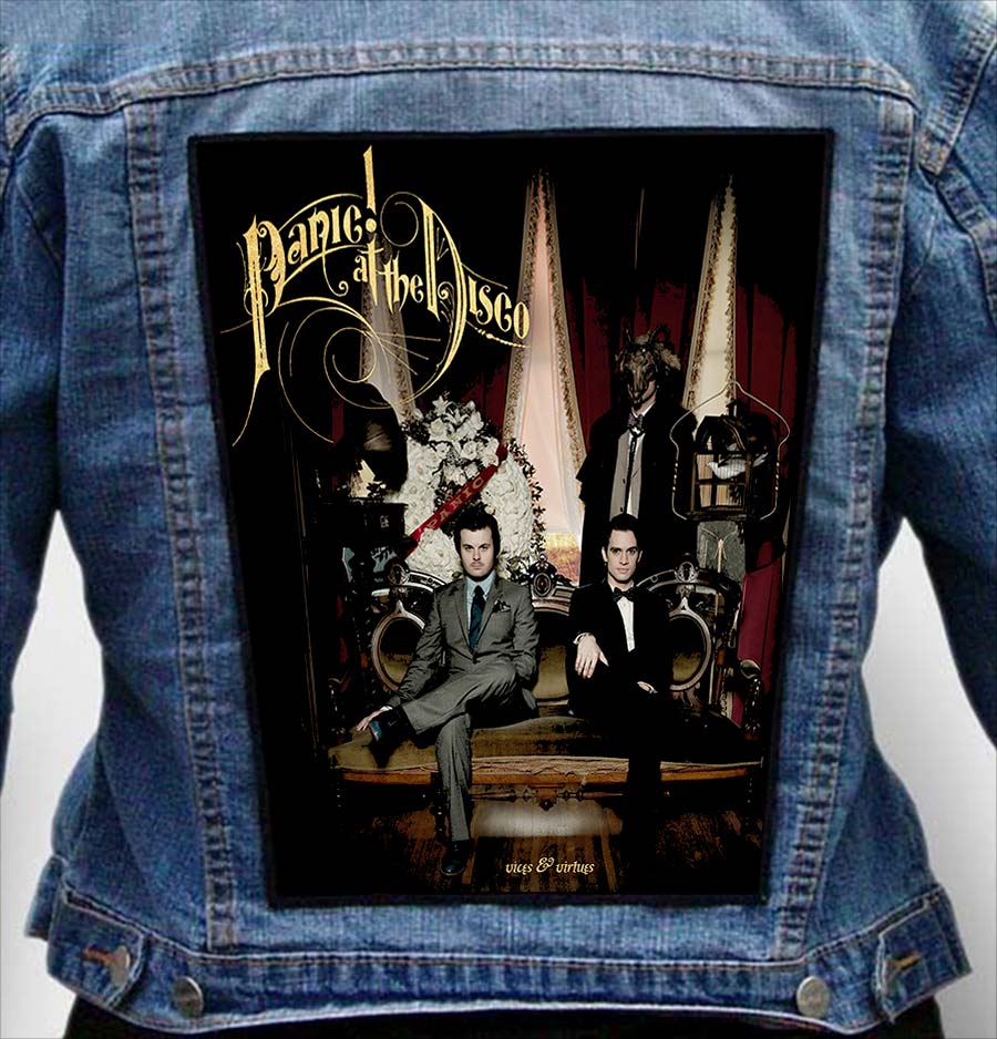 panic at the disco 1 - Photo Quality Printed Back Patch