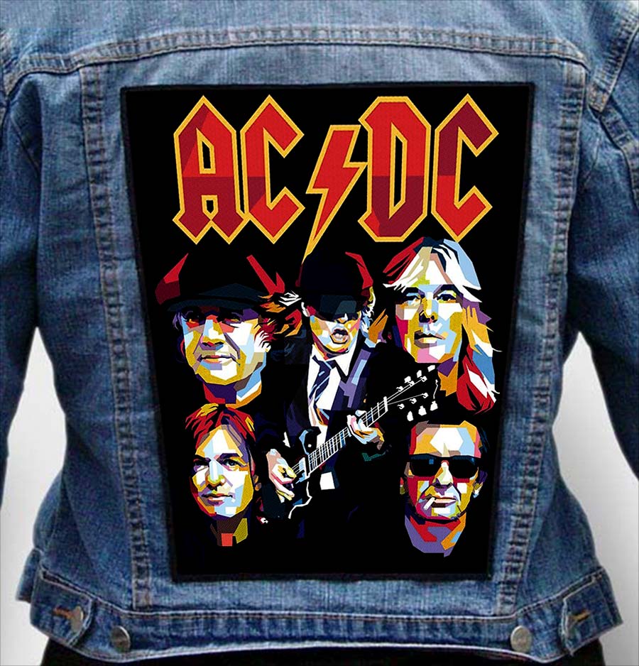 Ac Dc 197 - Photo Quality Printed Back Patch