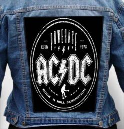 Ac Dc 269 - Photo Quality Printed Back Patch
