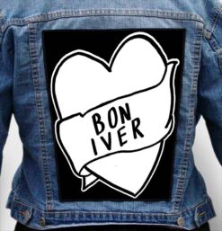BON IVER 10 - Photo Quality Printed Back Patch