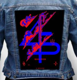 BON IVER 3 - Photo Quality Printed Back Patch