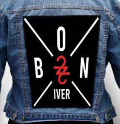 BON IVER 34 - Photo Quality Printed Back Patch