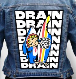 Drain band 10 - Photo Quality Printed Back Patch