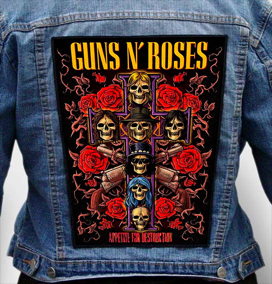 Guns N Roses 211 - Photo Quality Printed Back Patch