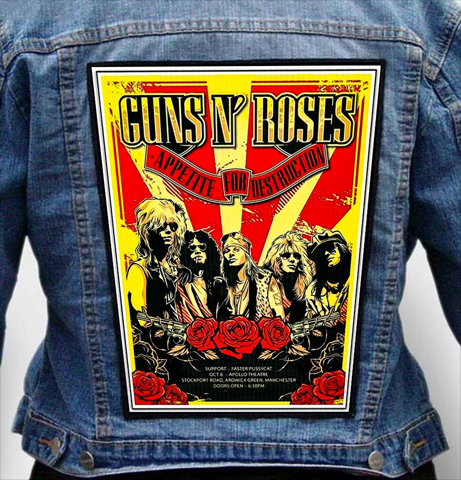 Guns N Roses 261 - Photo Quality Printed Back Patch