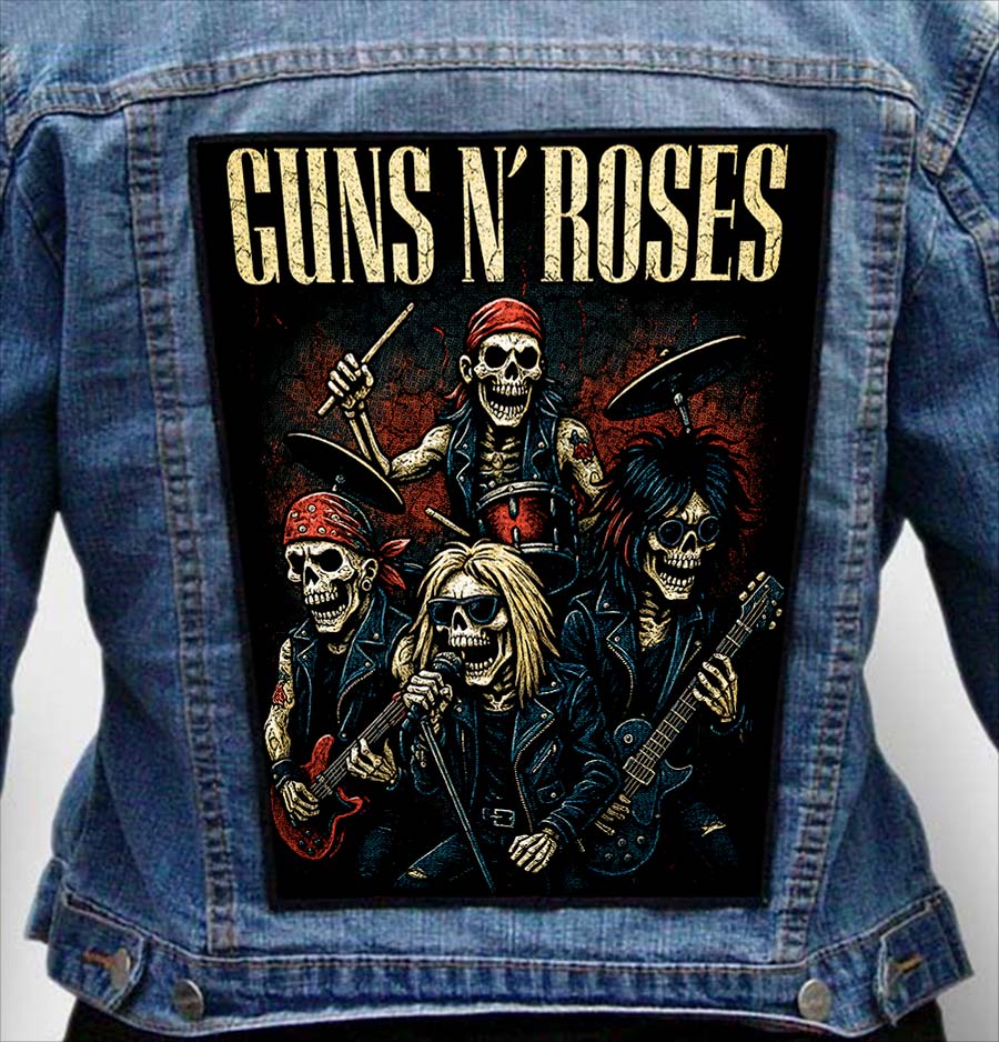 Guns N Roses 45 - Photo Quality Printed Back Patch