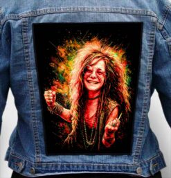Janis Joplin 72 - Photo Quality Printed Back Patch