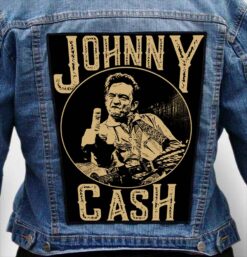 Johnny cash 1 - Photo Quality Printed Back Patch