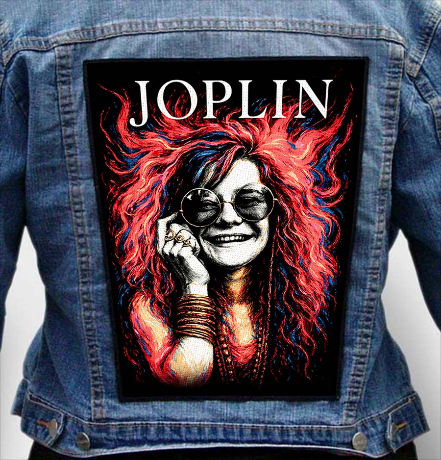 Janis Joplin 27 - Photo Quality Printed Back Patch