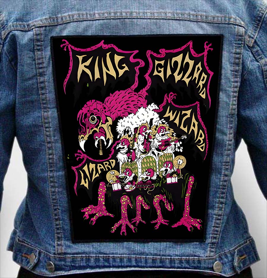 King Gizzard & The Lizard Wizard 1 - Photo Quality Printed Back Patch