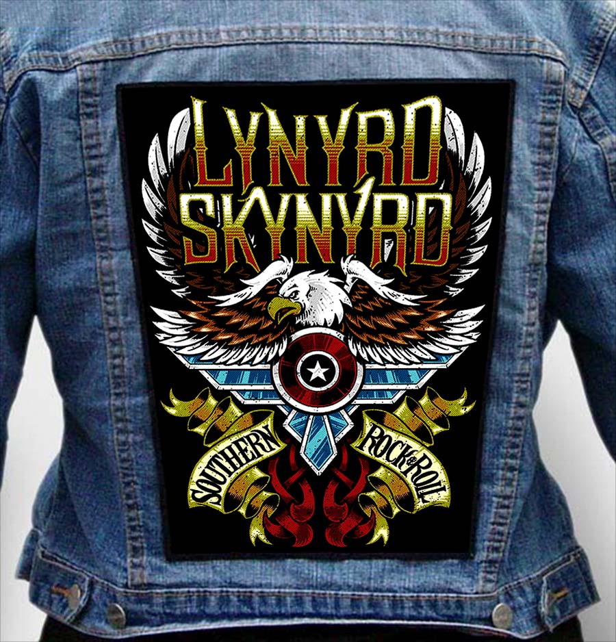 Lynard Skynard 75 - Photo Quality Printed Back Patch