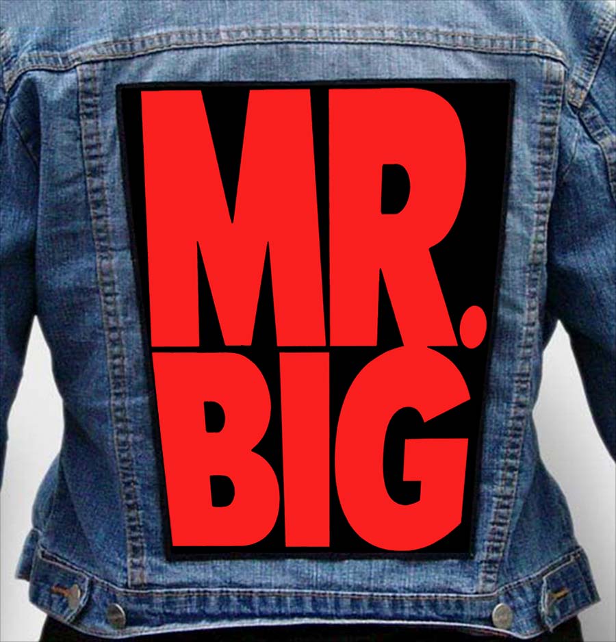 MR BIG 1 2 - Photo Quality Printed Back Patch
