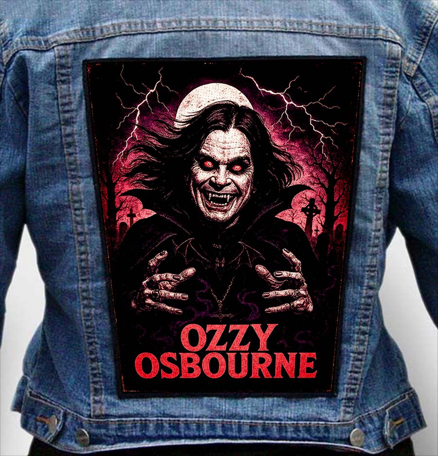 Ozzy Osbourne 1 - Photo Quality Printed Back Patch