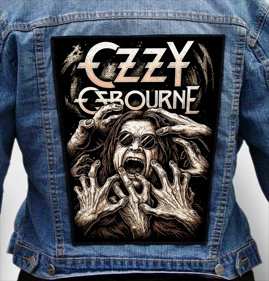 Ozzy Ozborne 63 - Photo Quality Printed Back Patch