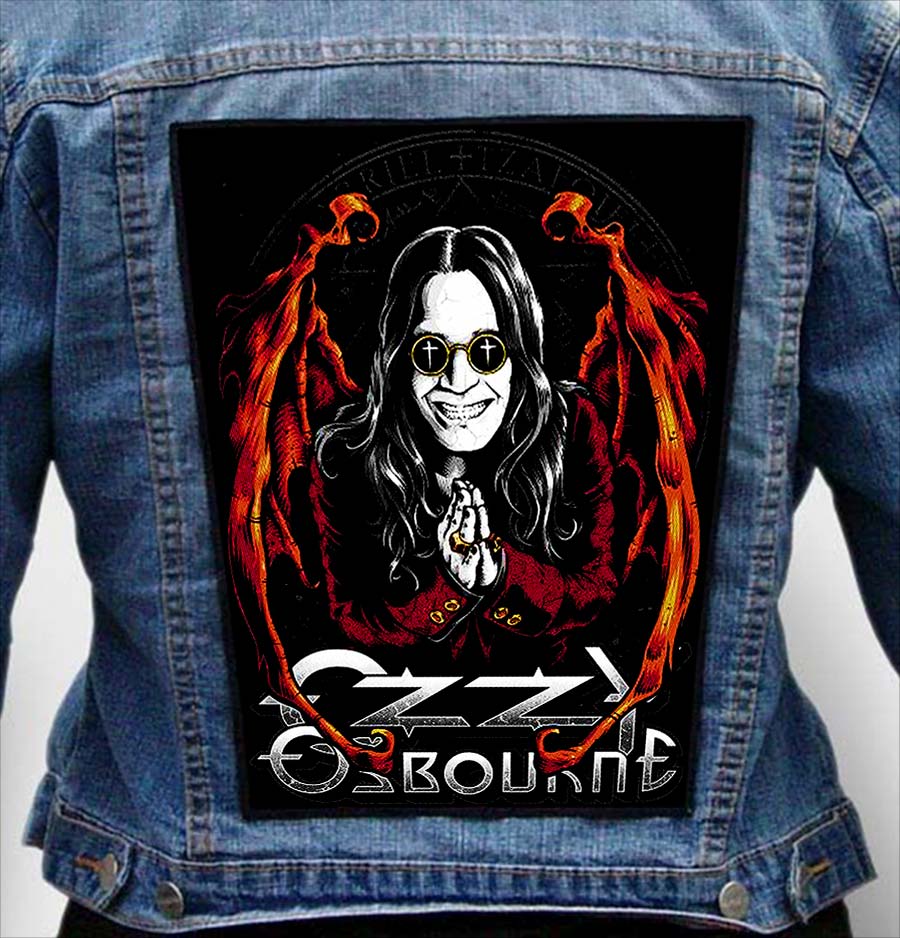Ozzy Ozbourne 100 - Photo Quality Printed Back Patch
