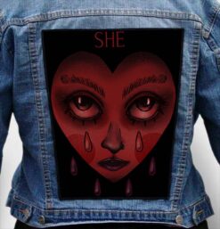 PALE WAVES 1 - Photo Quality Printed Back Patch