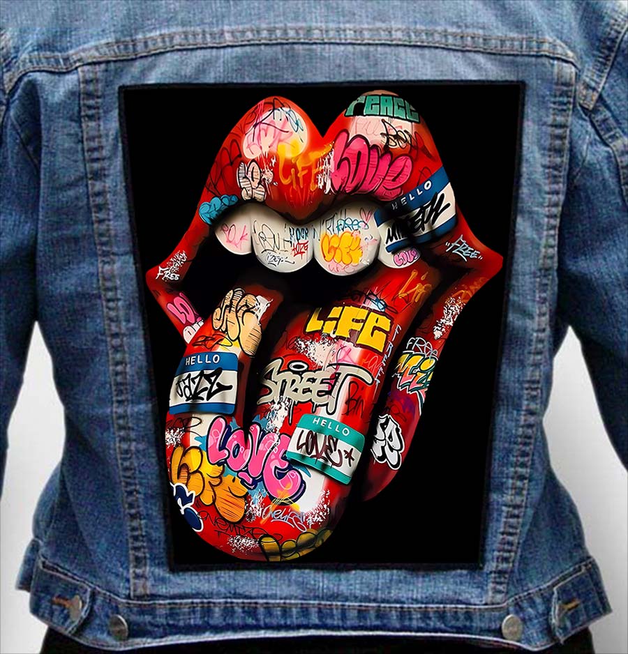 ROLLING STONES 3 - Photo Quality Printed Back Patch