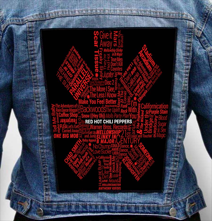 Red Hot Chili Peppers 22 - Photo Quality Printed Back Patch