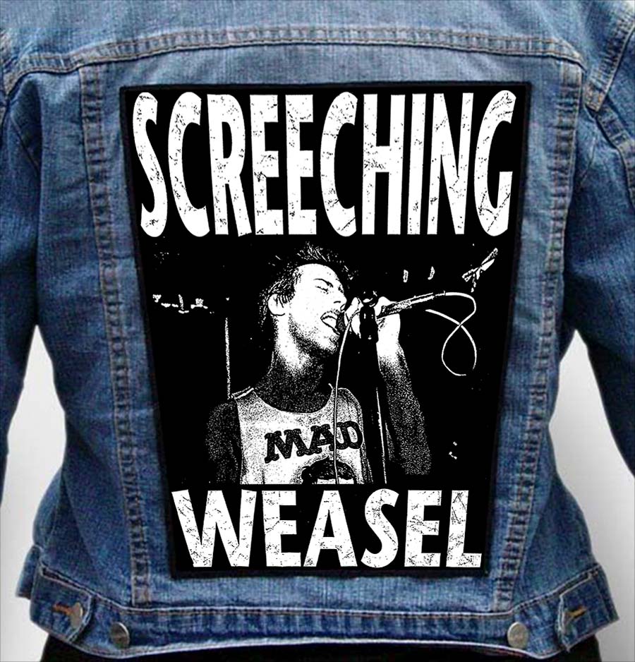 Screeching Weasel 5 - Photo Quality Printed Back Patch
