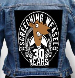 Screeching Weasel 6 - Photo Quality Printed Back Patch
