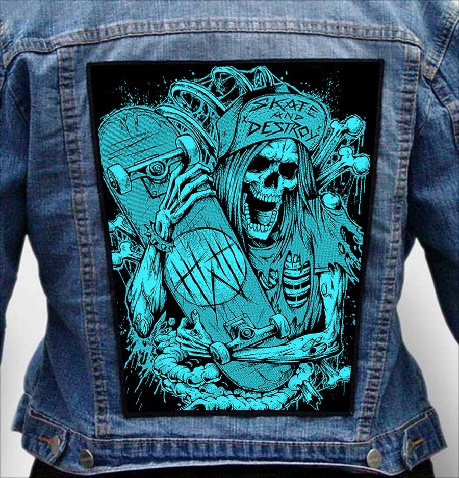 Skate 196 - Photo Quality Printed Back Patch