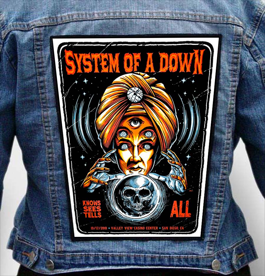 System Of A Down 219 - Photo Quality Printed Back Patch