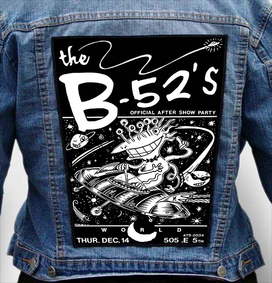 The B 52s 2 - Photo Quality Printed Back Patch